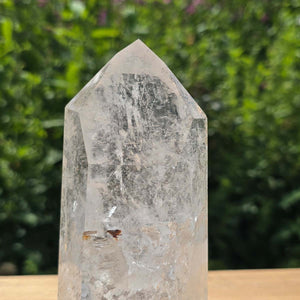 Bergkristall, Quarz, Obelisk geschliffen - 14x6x5 cm - Nr 350