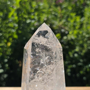 Bergkristall, Quarz, Obelisk geschliffen - 13x6x4 cm - Nr 357