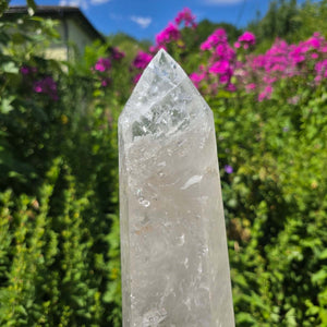 Bergkristall, Quarz, Obelisk geschliffen - 38x11x7 cm - Nr 35