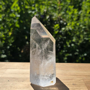 Bergkristall, Quarz, Obelisk geschliffen - 12x7x5 cm - Nr 360