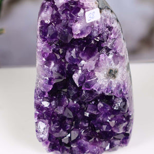 Uruguay Amethyst Mini Geode - 15x8x8cm - Harmonie und Entspannung – extra dunkler Qualität - NR 38