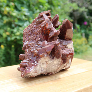Seltene Hämatit Quarz Bergkristall Stufe (Eisenquarz) 15x13x14cm Marokko Nr. 39