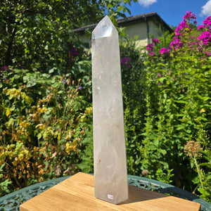 Bergkristall, Quarz, Obelisk geschliffen - 41x9x7 cm - Nr 40