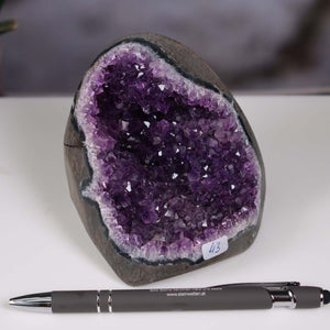 Uruguay Amethyst Mini Geode - 9x9x9cm - Harmonie und Entspannung – extra dunkler Qualität - NR 43