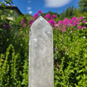 Bergkristall, Quarz, Obelisk geschliffen - 37x9x6 cm - Nr 43
