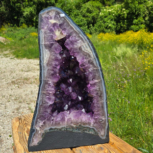 Amethyst Druse – Geode – Harmonie und Entspannung - 49x30x19cm - Nr. 43