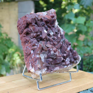 Seltene Hämatit Quarz Bergkristall Stufe (Eisenquarz) 20x17x9cm Marokko Nr. 44