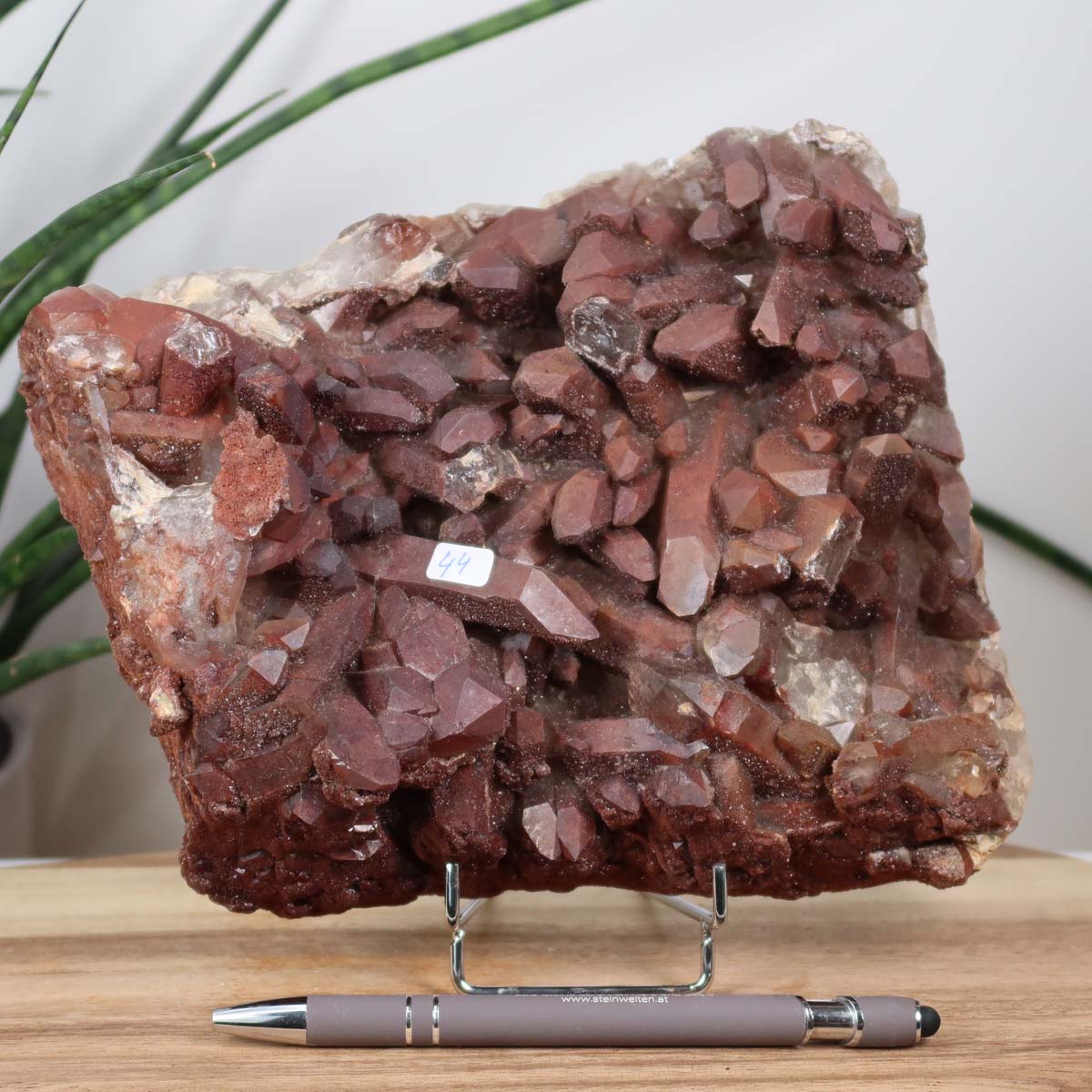 Seltene Hämatit Quarz Bergkristall Stufe (Eisenquarz) 20x17x9cm Marokko Nr. 44