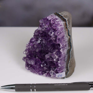 Uruguay Amethyst Mini Geode - 9x7x6cm - Harmonie und Entspannung – extra dunkler Qualität - NR 44