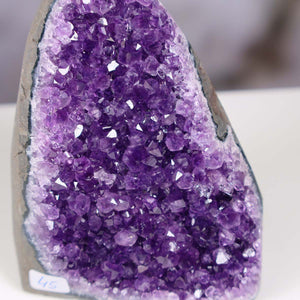 Uruguay Amethyst Mini Geode - 10x8x6cm - Harmonie und Entspannung – extra dunkler Qualität - NR 45