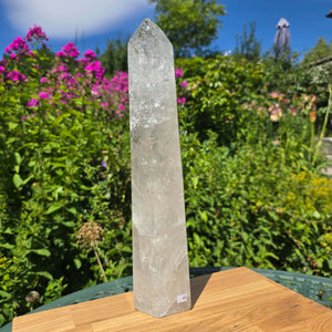 Bergkristall, Quarz, Obelisk geschliffen - 36x8x6 cm - Nr 45
