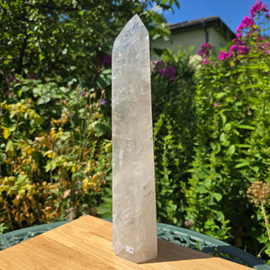 Bergkristall, Quarz, Obelisk geschliffen - 36x8x6 cm - Nr 45
