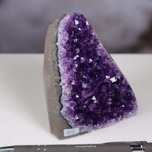 Uruguay Amethyst Mini Geode - 10x8x6cm - Harmonie und Entspannung – extra dunkler Qualität - NR 45