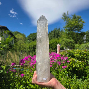 Bergkristall, Quarz, Obelisk geschliffen - 36x8x6 cm - Nr 45