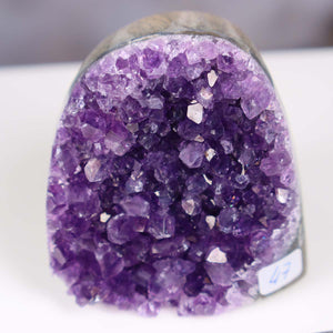 Uruguay Amethyst Mini Geode - 7x6x5cm - Harmonie und Entspannung – extra dunkler Qualität - NR 47