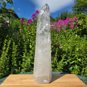 Bergkristall, Quarz, Obelisk geschliffen - 33x9x7 cm - Nr 47