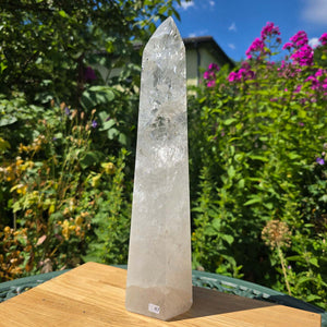 Bergkristall, Quarz, Obelisk geschliffen - 33x9x7 cm - Nr 47
