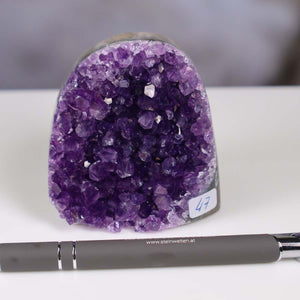 Uruguay Amethyst Mini Geode - 7x6x5cm - Harmonie und Entspannung – extra dunkler Qualität - NR 47