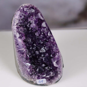 Uruguay Amethyst Mini Geode - 10x7x7cm - Harmonie und Entspannung – extra dunkler Qualität - NR 49