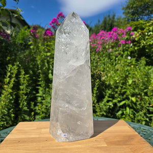 Bergkristall, Quarz, Obelisk geschliffen - 32x12x7 cm - Nr 49
