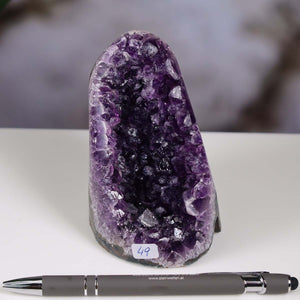 Uruguay Amethyst Mini Geode - 10x7x7cm - Harmonie und Entspannung – extra dunkler Qualität - NR 49