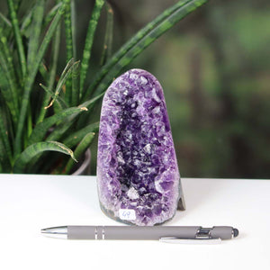 Uruguay Amethyst Mini Geode - 10x7x7cm - Harmonie und Entspannung – extra dunkler Qualität - NR 49