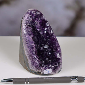 Uruguay Amethyst Mini Geode - 10x7x7cm - Harmonie und Entspannung – extra dunkler Qualität - NR 49