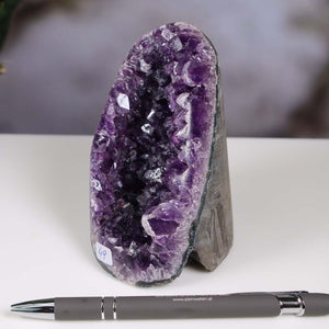 Uruguay Amethyst Mini Geode - 10x7x7cm - Harmonie und Entspannung – extra dunkler Qualität - NR 49
