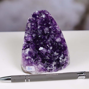 Uruguay Amethyst Mini Geode - 8x8x7cm - Harmonie und Entspannung – extra dunkler Qualität - NR 50