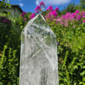 Bergkristall, Quarz, Obelisk geschliffen - 31x12x6 cm - Nr 50