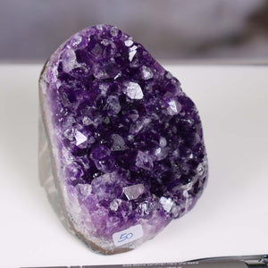 Uruguay Amethyst Mini Geode - 8x8x7cm - Harmonie und Entspannung – extra dunkler Qualität - NR 50