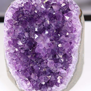 Uruguay Amethyst Mini Geode - 10x9x9cm - Harmonie und Entspannung – extra dunkler Qualität - NR 53