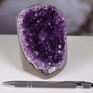 Uruguay Amethyst Mini Geode - 10x9x9cm - Harmonie und Entspannung – extra dunkler Qualität - NR 53