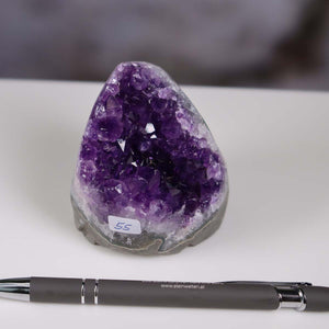 Uruguay Amethyst Mini Geode - 7x7x6cm - Harmonie und Entspannung – extra dunkler Qualität - NR 55