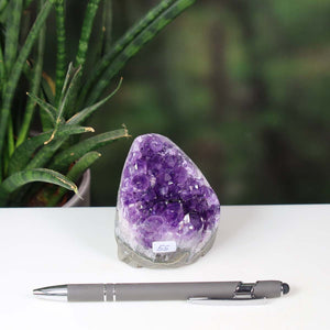 Uruguay Amethyst Mini Geode - 7x7x6cm - Harmonie und Entspannung – extra dunkler Qualität - NR 55