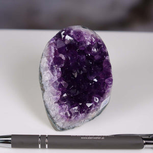 Uruguay Amethyst Mini Geode - 6x6x7cm - Harmonie und Entspannung – extra dunkler Qualität - NR 56