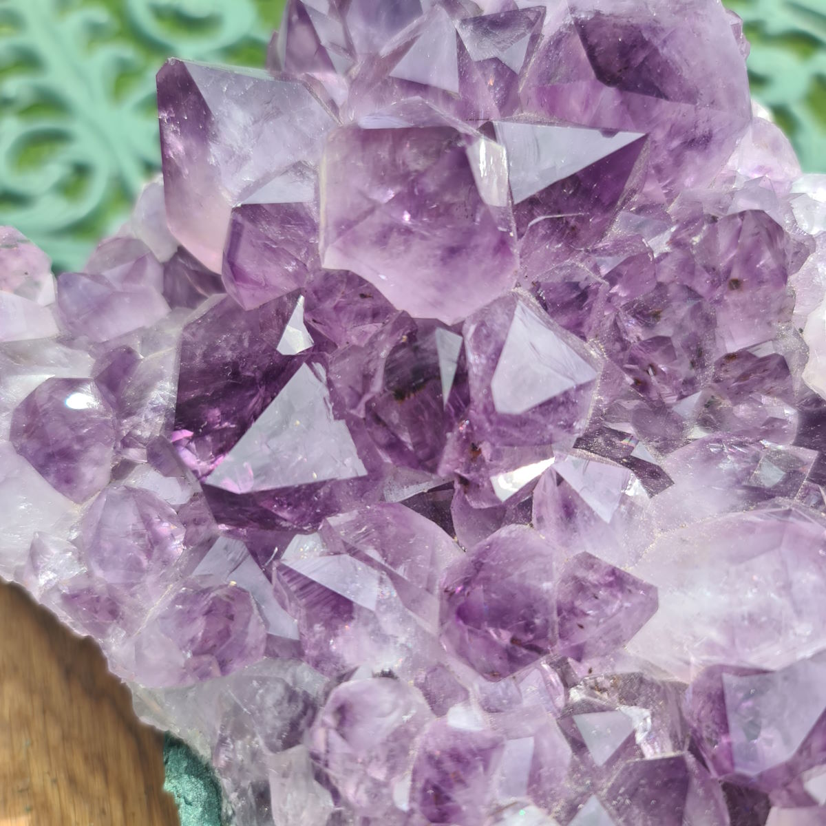 Amethyst Geoden Stück mit großen Spitzen