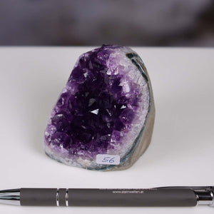 Uruguay Amethyst Mini Geode - 6x6x7cm - Harmonie und Entspannung – extra dunkler Qualität - NR 56