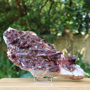 Seltene Hämatit Quarz Bergkristall Stufe (Eisenquarz) 30x14x9cm Marokko Nr. 58