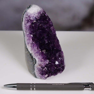 Uruguay Amethyst Mini Geode - 10x6x7cm - Harmonie und Entspannung – extra dunkler Qualität - NR 59
