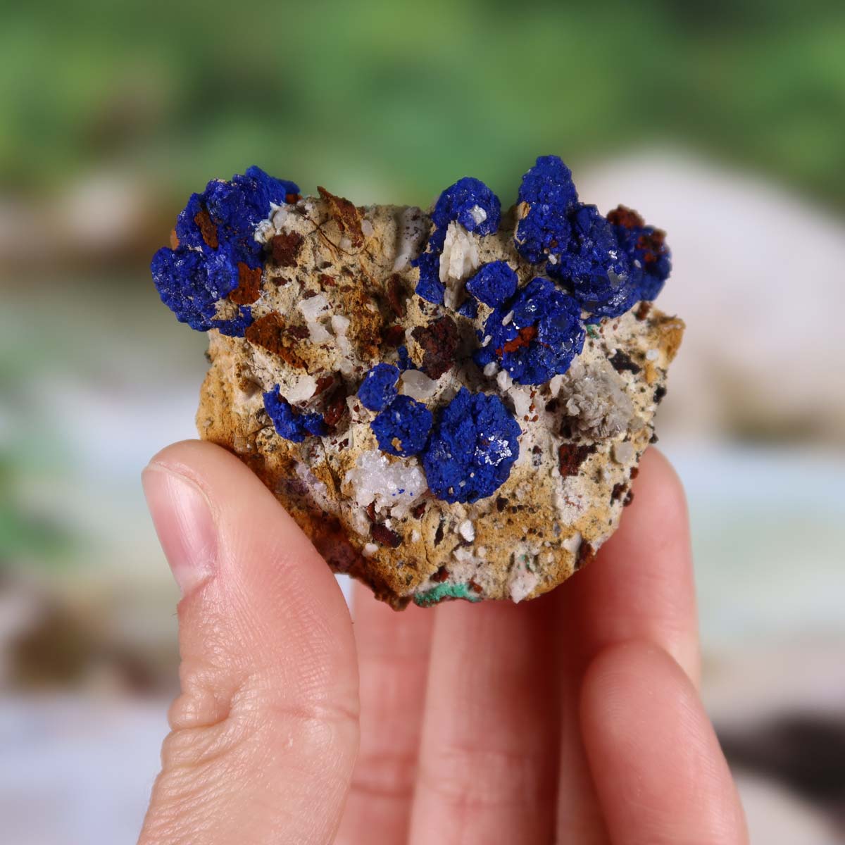 Azurit Malachit - natürlicher Rohstein - 5x4x3cm - Nr. 5