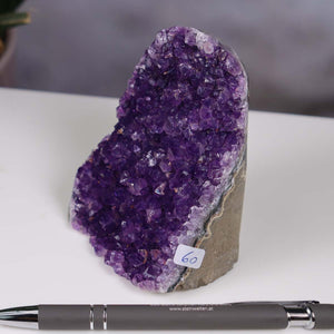 Uruguay Amethyst Mini Geode - 9x8x7cm - Harmonie und Entspannung – extra dunkler Qualität - NR 60