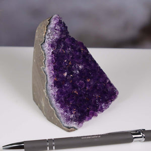 Uruguay Amethyst Mini Geode - 9x8x7cm - Harmonie und Entspannung – extra dunkler Qualität - NR 60