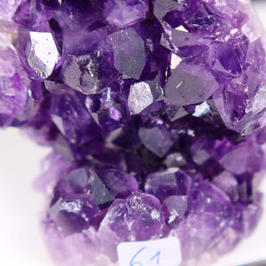 Uruguay Amethyst Mini Geode - 9x7x5cm - Harmonie und Entspannung – extra dunkler Qualität - NR 61