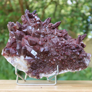 Seltene Hämatit Quarz Bergkristall Stufe (Eisenquarz) 22x16x11cm Marokko Nr. 61