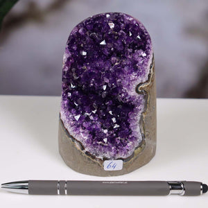 Uruguay Amethyst Mini Geode - 11x7x7cm - Harmonie und Entspannung – extra dunkler Qualität - NR 64