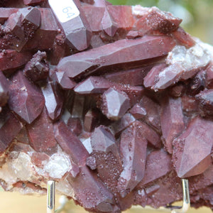 Seltene Hämatit Quarz Bergkristall Stufe (Eisenquarz) 19x12x7cm Marokko Nr. 64