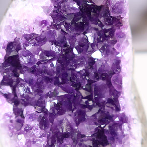 Uruguay Amethyst Mini Geode - 11x9x9cm - Harmonie und Entspannung – extra dunkler Qualität - NR 65