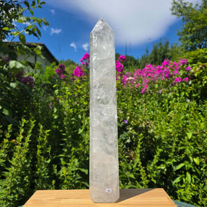 Bergkristall, Quarz, Obelisk geschliffen - 45x7x5 cm - Nr 66
