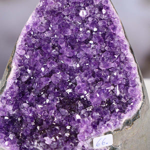 Uruguay Amethyst Mini Geode - 13x11x9cm - Harmonie und Entspannung – extra dunkler Qualität - NR 66